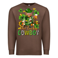 Chestnut One lucky cowboy with st. patricks elf Premium Sweatshirt - Neo Western