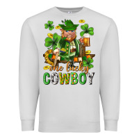 Dove Grey One lucky cowboy with st. patricks elf Premium Sweatshirt - Neo Western