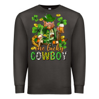 Smoke One lucky cowboy with st. patricks elf Premium Sweatshirt - Neo Western