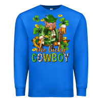 True Royal One lucky cowboy with st. patricks elf Premium Sweatshirt - Neo Western