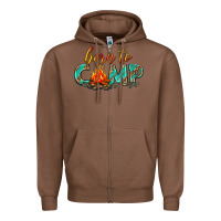 Chestnut born to camp Zipper Hoodie - texasbilliewilder