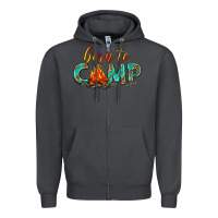Smoke born to camp Zipper Hoodie - texasbilliewilder