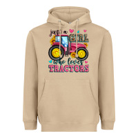 Mushroom just a girl who loves tractors Heavyweight Hoodie - Zillion Design Studio