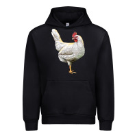 Black leghorn chicken Urban Hoodie - LillyAllenDesigns