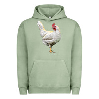 Pigment Oil Green leghorn chicken Urban Hoodie - LillyAllenDesigns