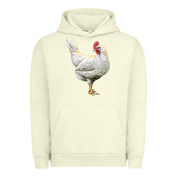 Pigment Pistachio leghorn chicken Urban Hoodie - LillyAllenDesigns