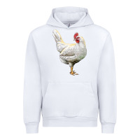 White leghorn chicken Urban Hoodie - LillyAllenDesigns
