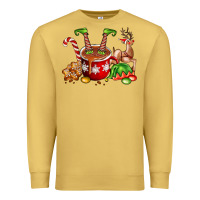 Antique Gold chocolate elf Premium Sweatshirt - FaDigitalArtStudio