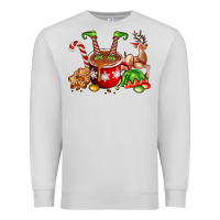 Dove Grey chocolate elf Premium Sweatshirt - FaDigitalArtStudio