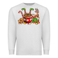 Oatmeal Heather chocolate elf Premium Sweatshirt - FaDigitalArtStudio