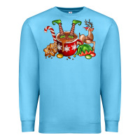 Ocean Blue chocolate elf Premium Sweatshirt - FaDigitalArtStudio