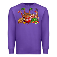 Purple chocolate elf Premium Sweatshirt - FaDigitalArtStudio