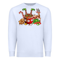 White chocolate elf Premium Sweatshirt - FaDigitalArtStudio