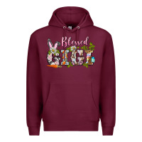 Burgundy blessed gigi easter Premium Hoodie - BarkalooDesign