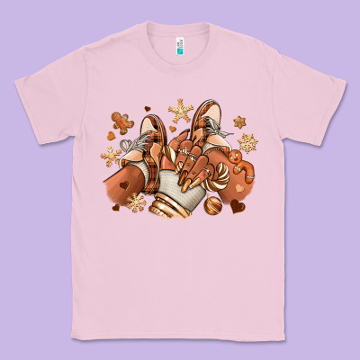 Melanin Christmas Black Girl Sneakers Classic Tee Designed By Ranaportraitstore