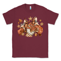 Burgundy Melanin Christmas black girl sneakers Classic Tee - RanaPortraitStore