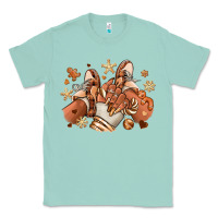 Seafoam Melanin Christmas black girl sneakers Classic Tee - RanaPortraitStore