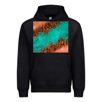 Black leather turquoise glitter tumbler Urban Hoodie - Jasminsmagicworld