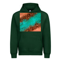 Forest Green leather turquoise glitter tumbler Urban Hoodie - Jasminsmagicworld