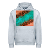 Heather Grey leather turquoise glitter tumbler Urban Hoodie - Jasminsmagicworld