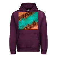 Mauve Wine leather turquoise glitter tumbler Urban Hoodie - Jasminsmagicworld