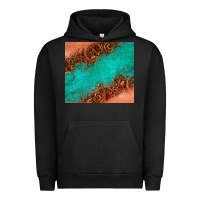 Pigment Black leather turquoise glitter tumbler Urban Hoodie - Jasminsmagicworld