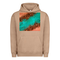 Leather Turquoise Glitter Tumbler Urban Hoodie | Teevron