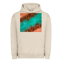 Pigment French Oak leather turquoise glitter tumbler Urban Hoodie - Jasminsmagicworld