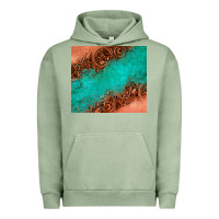 Pigment Oil Green leather turquoise glitter tumbler Urban Hoodie - Jasminsmagicworld
