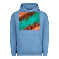 Pigment Pebble Blue leather turquoise glitter tumbler Urban Hoodie - Jasminsmagicworld