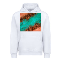 White leather turquoise glitter tumbler Urban Hoodie - Jasminsmagicworld