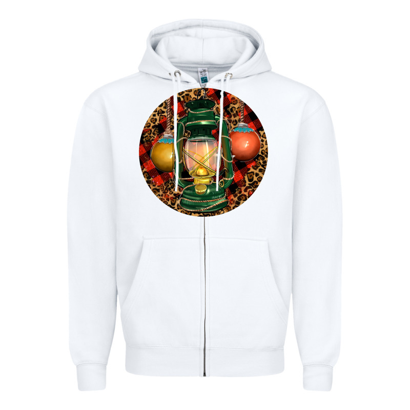 Xmas Lantern Christmas Zipper Hoodie by RanaPortraitStore | Teevron