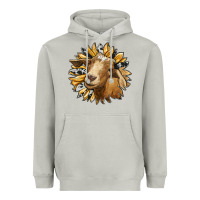 Moon Dust sunflower with goat Heavyweight Hoodie - RanaPortraitStore