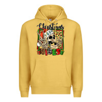 Antique Gold christmas vibes skeleton Premium Hoodie - Jasminsmagicworld