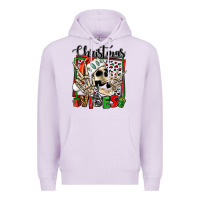 Lilac christmas vibes skeleton Premium Hoodie - Jasminsmagicworld