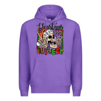 Purple christmas vibes skeleton Premium Hoodie - Jasminsmagicworld