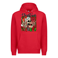 Red christmas vibes skeleton Premium Hoodie - Jasminsmagicworld