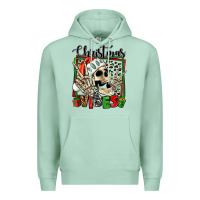 Seafoam christmas vibes skeleton Premium Hoodie - Jasminsmagicworld
