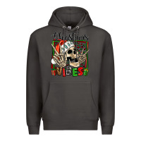 Smoke christmas vibes skeleton Premium Hoodie - Jasminsmagicworld