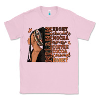 Bubblegum Pink Melanin many shades of brown afro woman Classic Tee - RanaPortraitStore