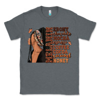 Charcoal Heather Melanin many shades of brown afro woman Classic Tee - RanaPortraitStore