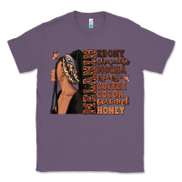 Lavender Melanin many shades of brown afro woman Classic Tee - RanaPortraitStore