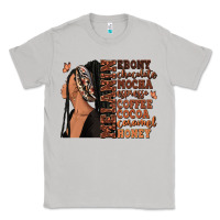 Moon Dust Melanin many shades of brown afro woman Classic Tee - RanaPortraitStore