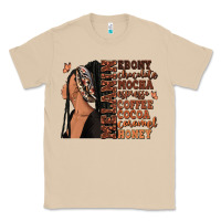 Mushroom Melanin many shades of brown afro woman Classic Tee - RanaPortraitStore