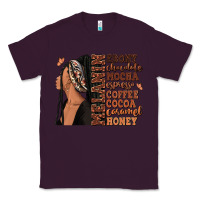 Plum Melanin many shades of brown afro woman Classic Tee - RanaPortraitStore