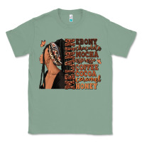 Sage Melanin many shades of brown afro woman Classic Tee - RanaPortraitStore