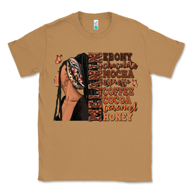 Melanin Many Shades Of Brown Afro Woman Classic Tee by RanaPortraitStore | Teevron