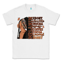 White Melanin many shades of brown afro woman Classic Tee - RanaPortraitStore