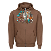 Chestnut but first coffee Zipper Hoodie - texasbilliewilder
