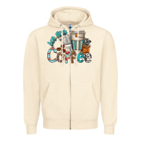 Sandshell but first coffee Zipper Hoodie - texasbilliewilder